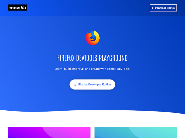 Screenshot of CSS Grid Playground by MozillaDev