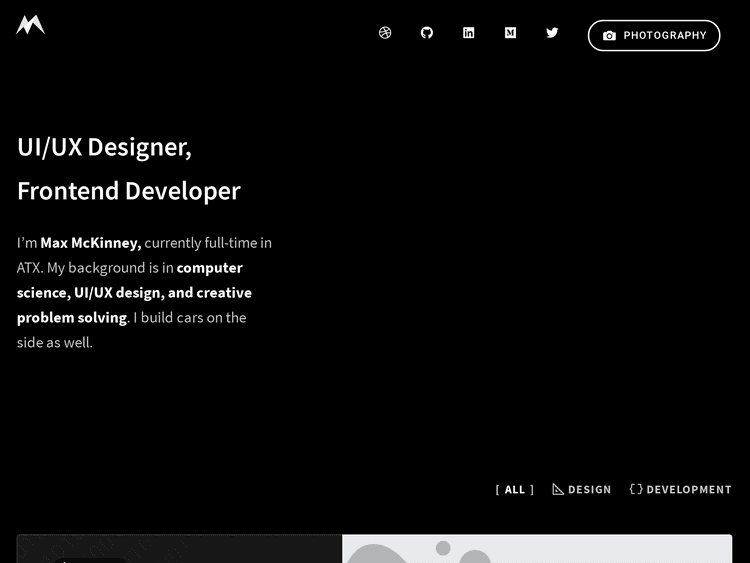 Screenshot of Max McKinney