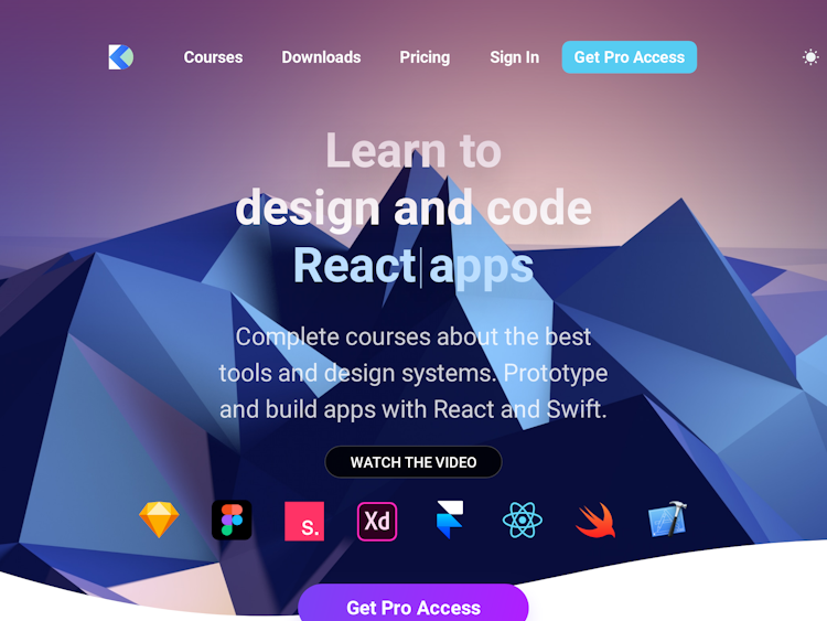 Screenshot of Designcode.io