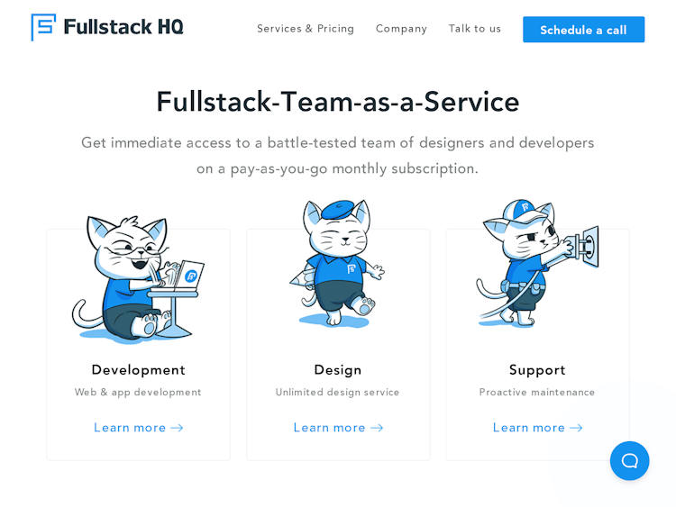 Screenshot of Fullstack HQ
