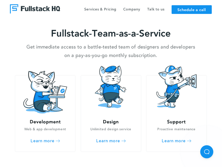 Screenshot of Fullstack HQ