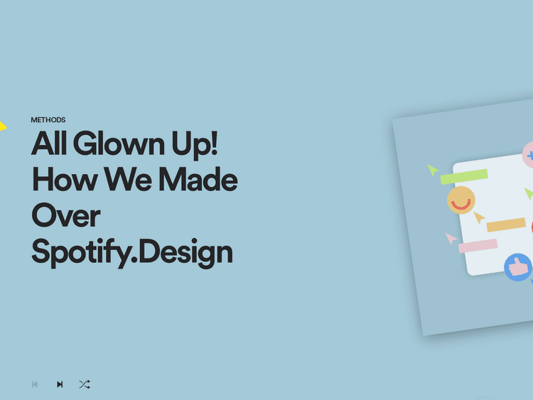 Screenshot of Spotify.Design