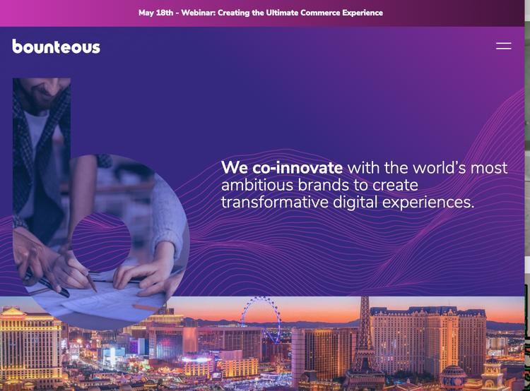 Screenshot of Bounteous