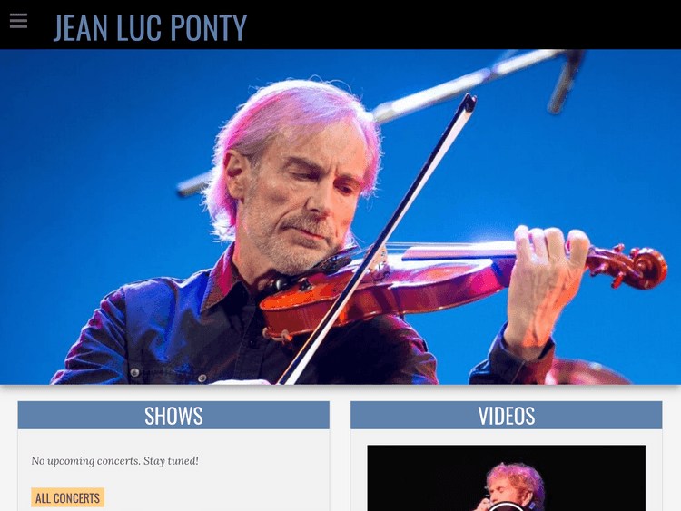 Screenshot of Jean Luc Ponty