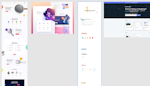 Screenshot of Figma showing different screenshots from Dribbble, Behance and Refactoring UI for inspiration
