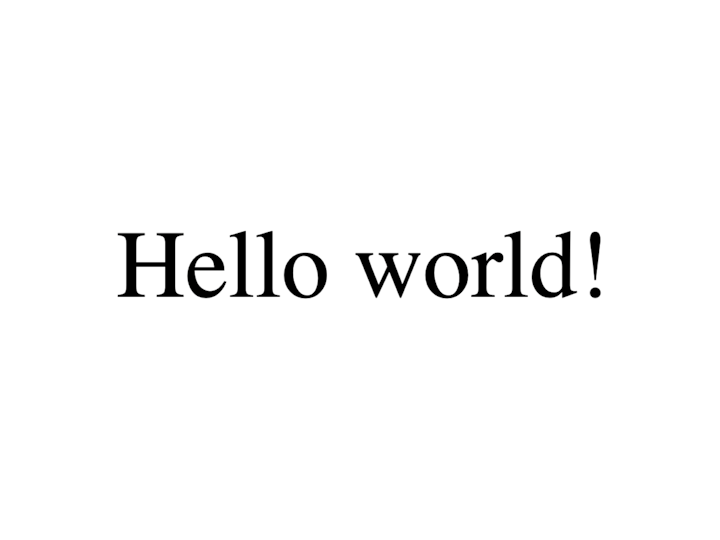 Screenshot of gatsby-starter-hello-world