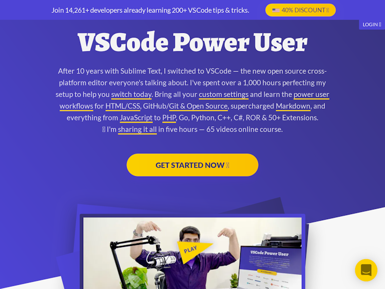 Screenshot of VSCode Power User Course