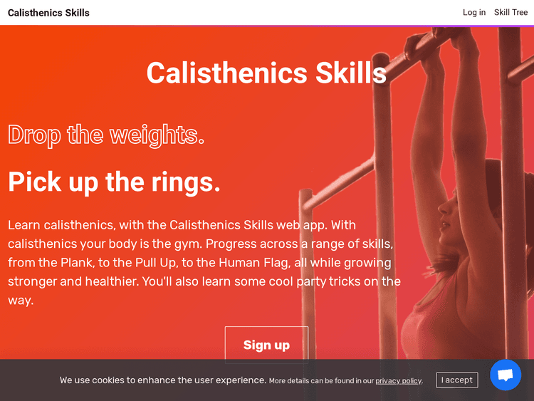 Screenshot of Calisthenics Skills