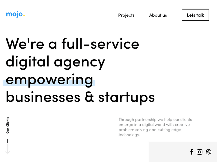 Screenshot of Mojo