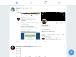 Twitter interface on the web