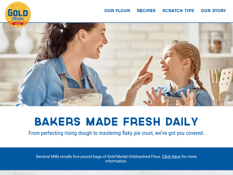 Screenshot of Gold Medal Flour