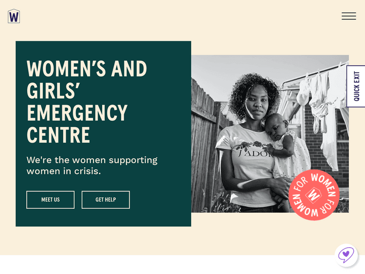 Screenshot of Women’s and Girls’ Emergency Centre