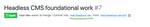 A screenshot from GitHub showing that the PR is opened against 'feat/headless-cms' instead of master.