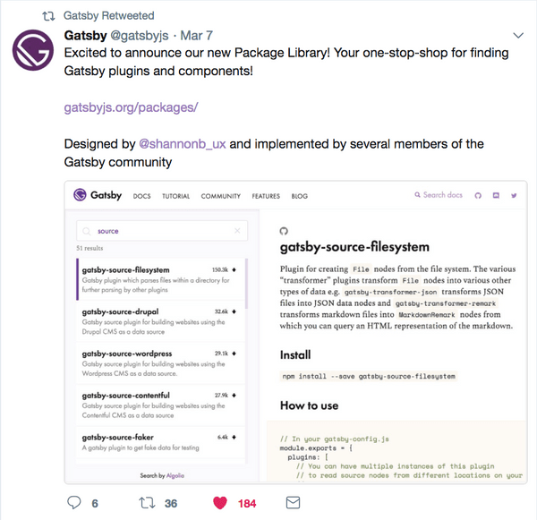 Why we created the Gatsby plugin library | Gatsby