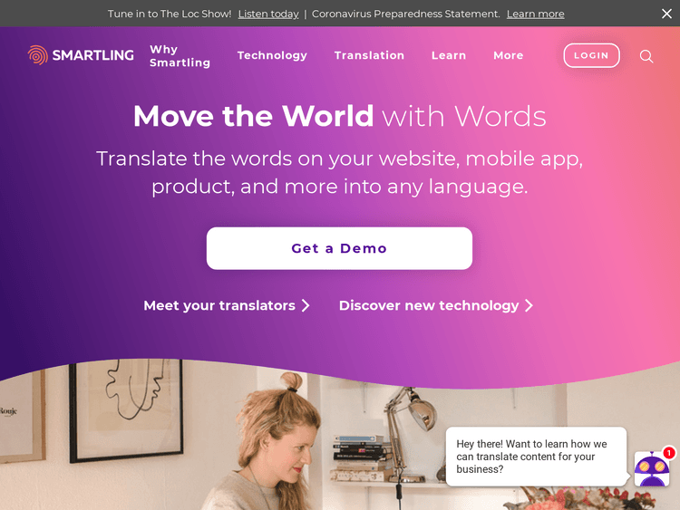 Screenshot of Smartling