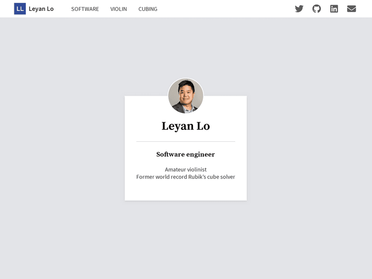 Screenshot of Leyan Lo