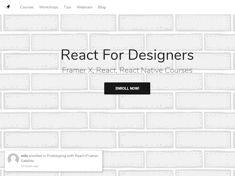Screenshot of LearnReact.design