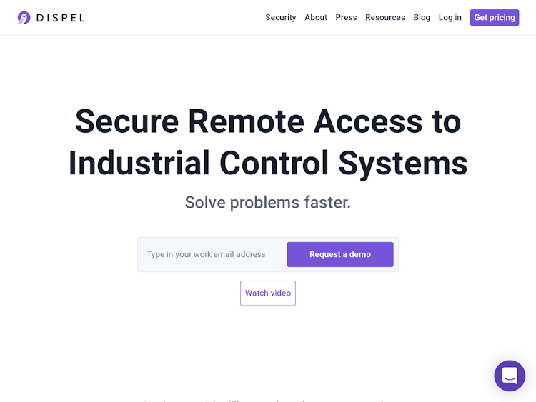 Screenshot of Dispel – Remote Access for Industrial Control Systems