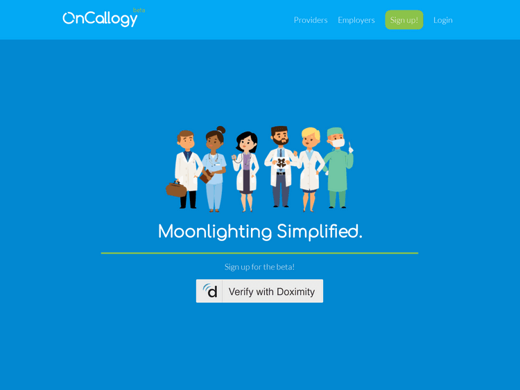 Screenshot of OnCallogy