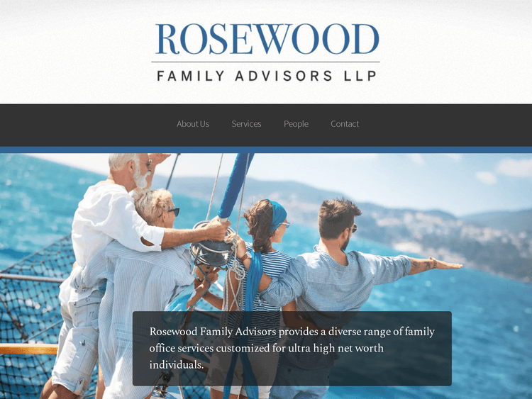 Screenshot of Rosewood Family Advisors