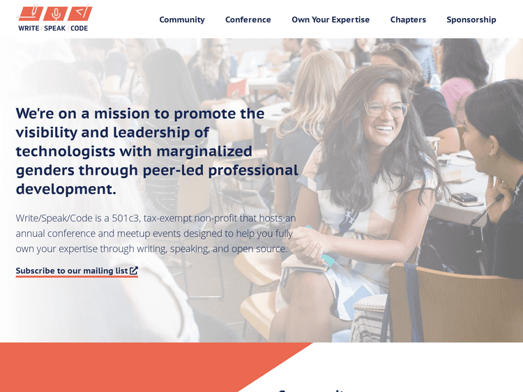 Screenshot of Write/Speak/Code