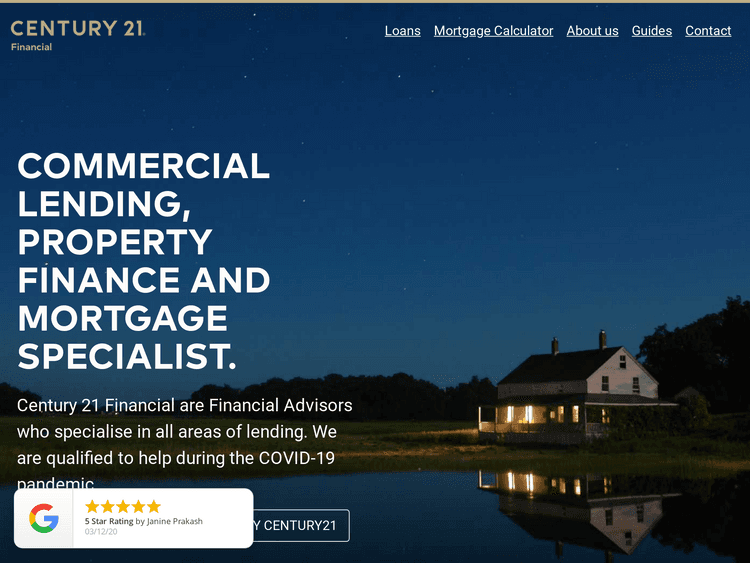 Screenshot of Century 21 Financial