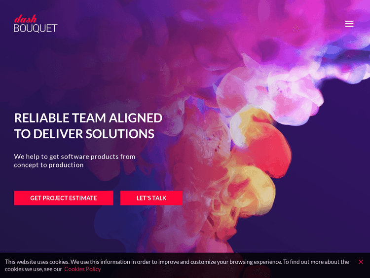 Screenshot of Dashbouquet