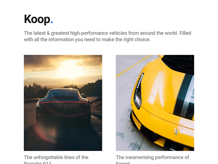 Screenshot of koop-blog