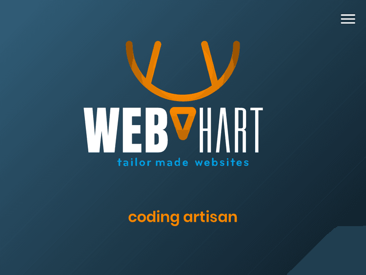 Screenshot of WEBhart