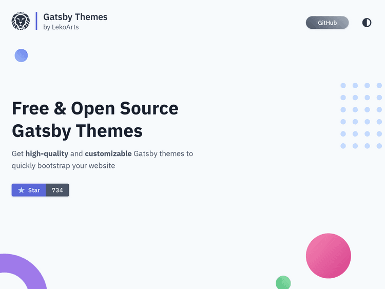 Screenshot of Free & Open Source Gatsby Themes by LekoArts