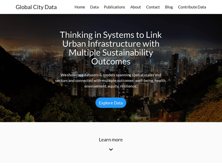 Screenshot of Global City Data