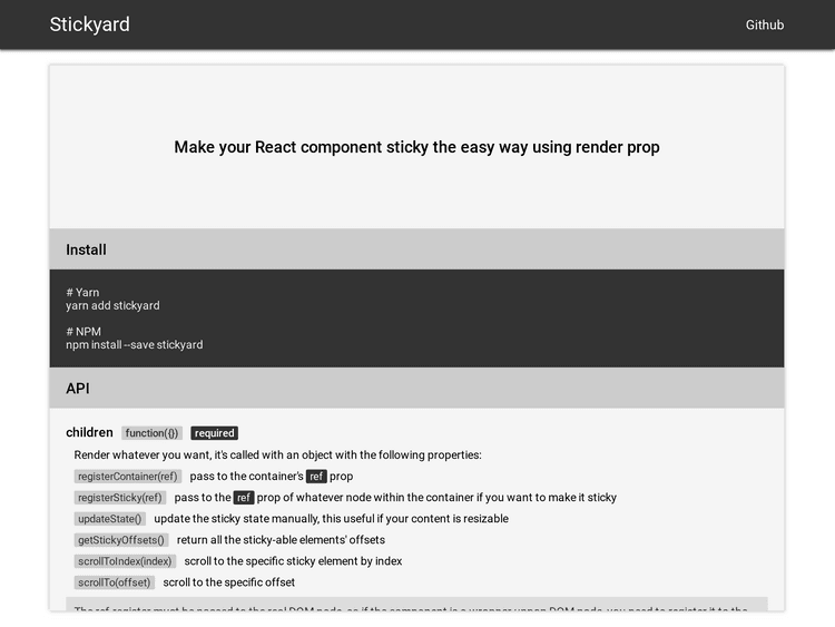 Screenshot of Stickyard