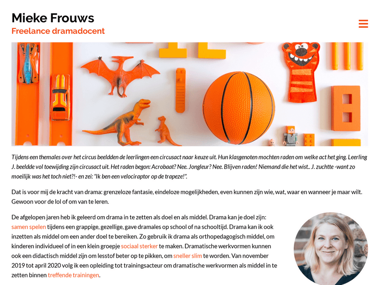 Screenshot of Mieke Frouws