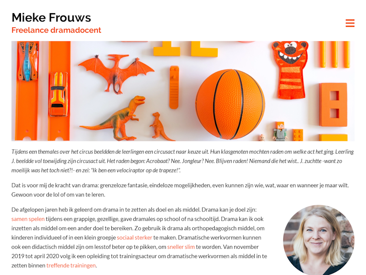 Screenshot of Mieke Frouws