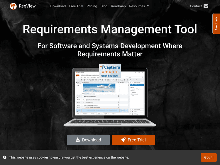 Screenshot of ReqView
