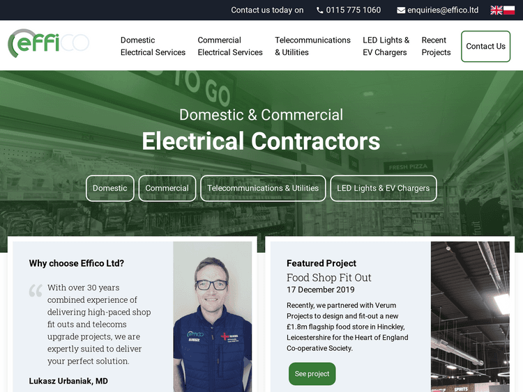 Screenshot of Effico Ltd