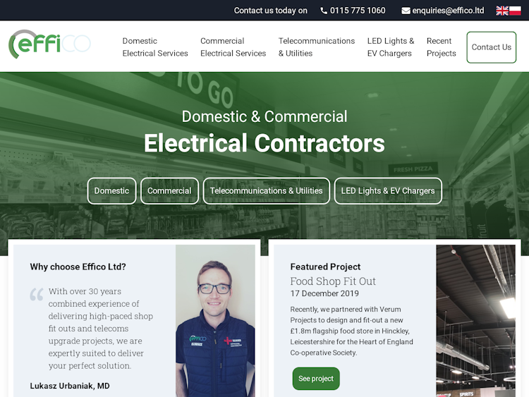 Screenshot of Effico Ltd