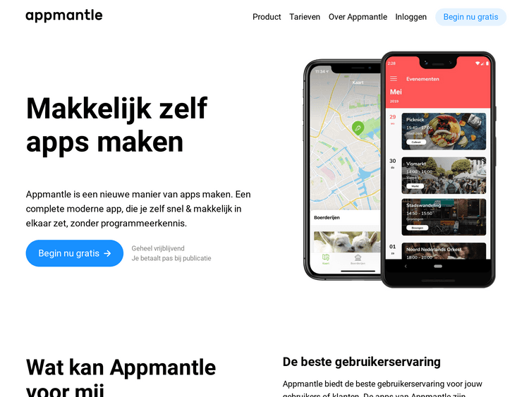 Screenshot of Appmantle