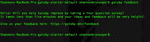 Invitation to take Gatsby user survey from the command line