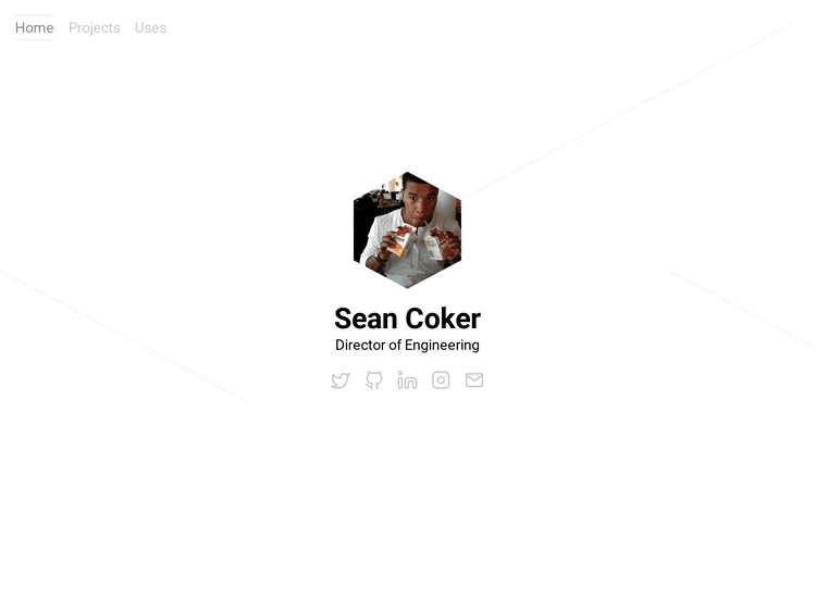 Screenshot of Sean Coker’s Blog