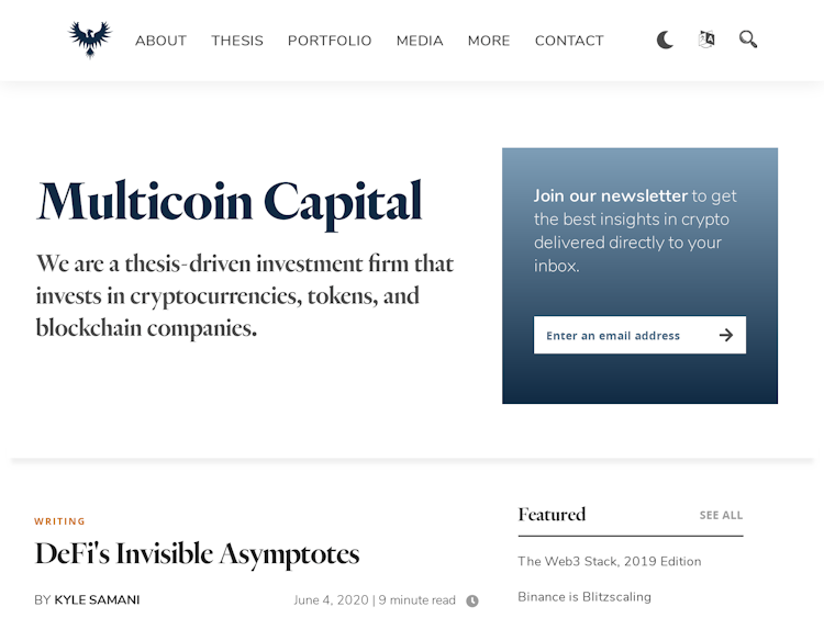 Screenshot of Multicoin Capital