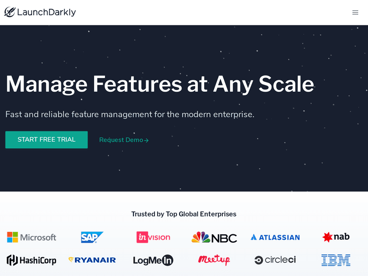 Screenshot of LaunchDarkly