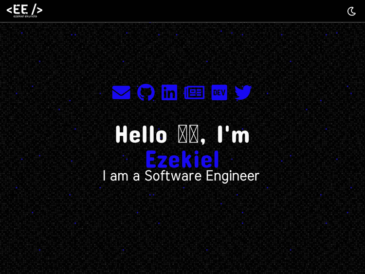 Screenshot of Ezekiel Ekunola Portfolio