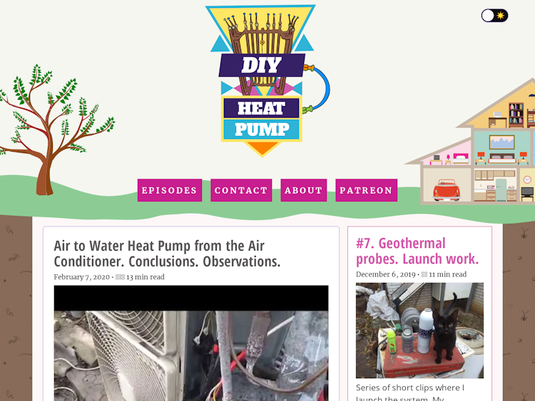 Screenshot of Geothermal Heat Pump DIY Project