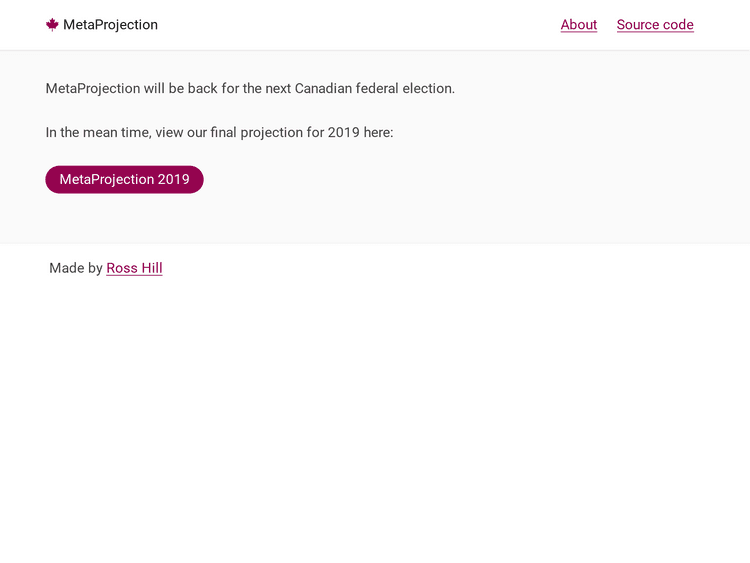 Screenshot of MetaProjection