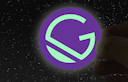 glow in the dark sticker with gatsby logo