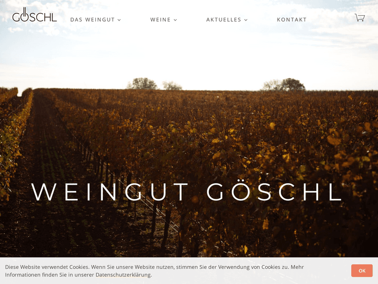 Screenshot of Weingut Goeschl