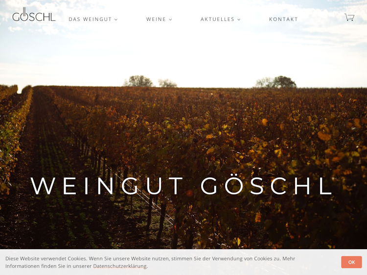Screenshot of Weingut Goeschl