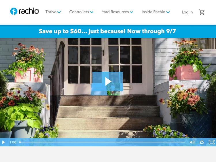 Screenshot of Rachio