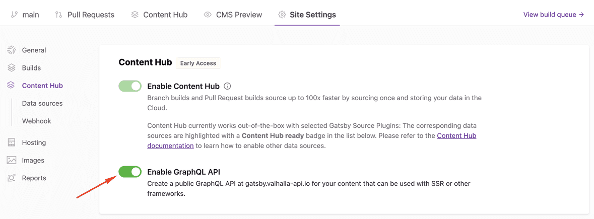 Valhalla Content Hub | Gatsby